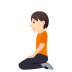 🧎🏻 person kneeling: light skin tone display on JoyPixels